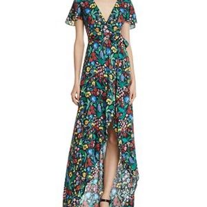 Alice and Olivia floral wrap dress